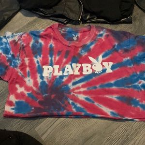 Play boy cropped t shirt